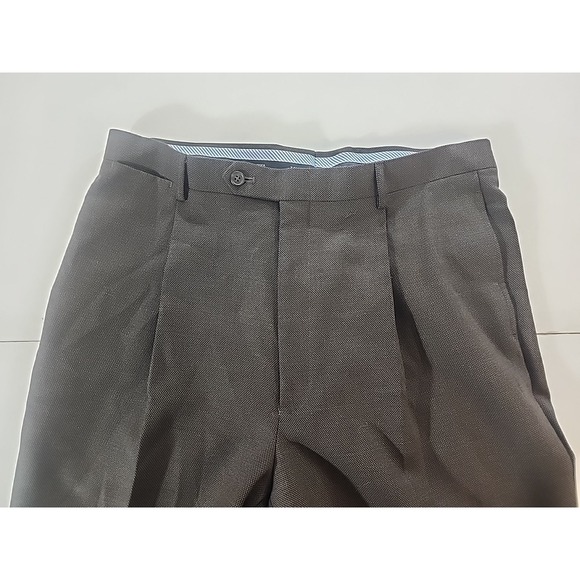 Tommy Hilfiger Lowry Suit Mens 42XL W35.5 Brown 100% Worsted Wool 2-Piece NWT - Picture 10 of 14